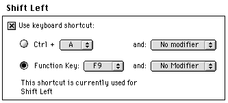 Keyboard shortcuts